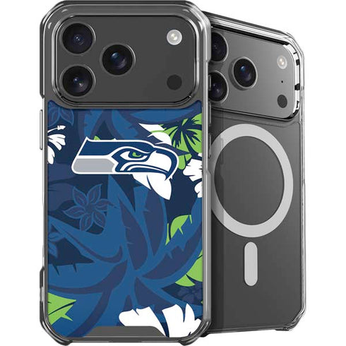 NFL Seattle Seahawks Tropical Print iPhone 18 Pro MagSafe Case