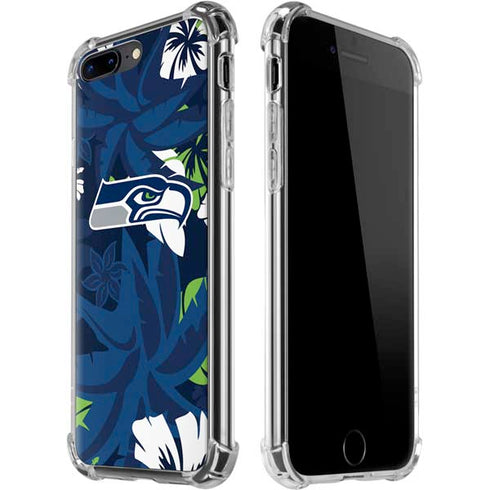 NFL Seattle Seahawks Tropical Print iPhone Cases