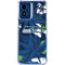 NFL Seattle Seahawks Tropical Print Moto G 5G (2024) Clear Case