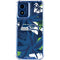 NFL Seattle Seahawks Tropical Print Moto G Play 4G (2024) Clear Case