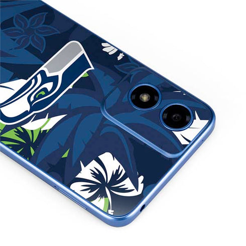 NFL Seattle Seahawks Tropical Print Moto G Play 4G (2024) Skin