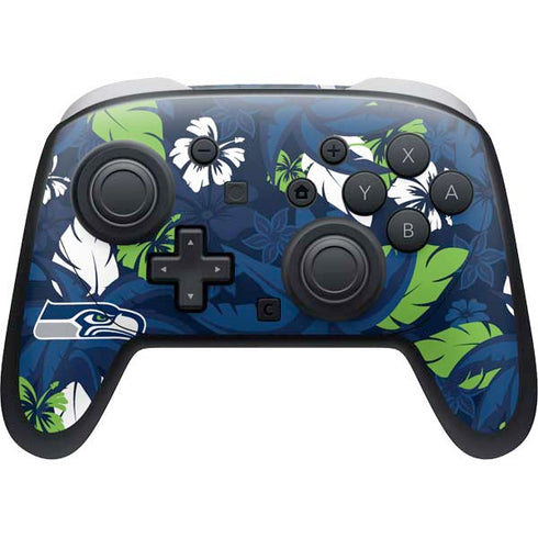 NFL Seattle Seahawks Tropical Print Nintendo Skins