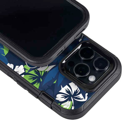 NFL Seattle Seahawks Tropical Print Otterbox Defender iPhone Skin