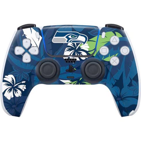 NFL Seattle Seahawks Tropical Print PlayStation PS5 Skins