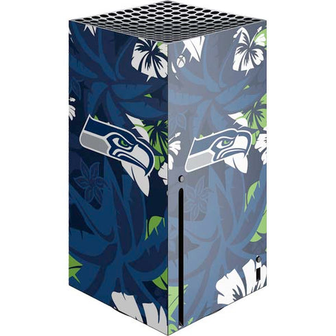 NFL Seattle Seahawks Tropical Print Xbox Series X Skins