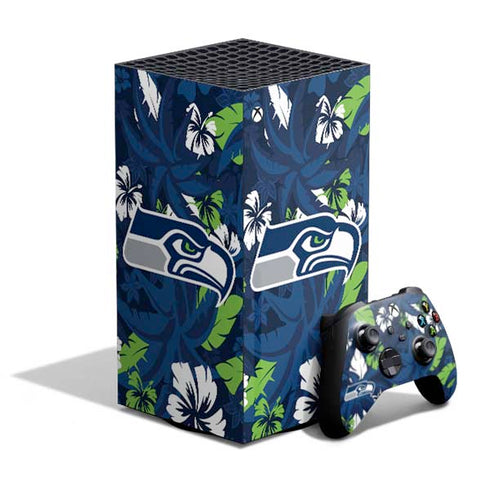 NFL Seattle Seahawks Tropical Print XBox Series X Digital Edition Bundle Skin