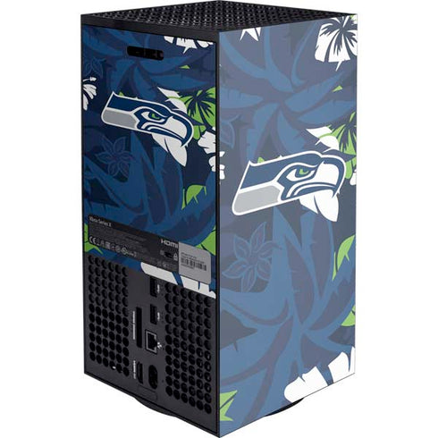 NFL Seattle Seahawks Tropical Print XBox Series X Digital Edition Console Skin