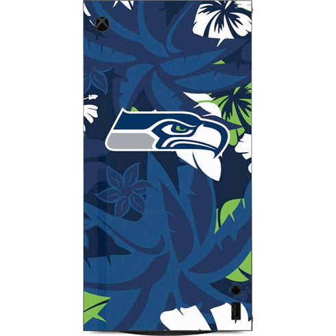 NFL Seattle Seahawks Tropical Print XBox Series X Digital Edition Console Skin