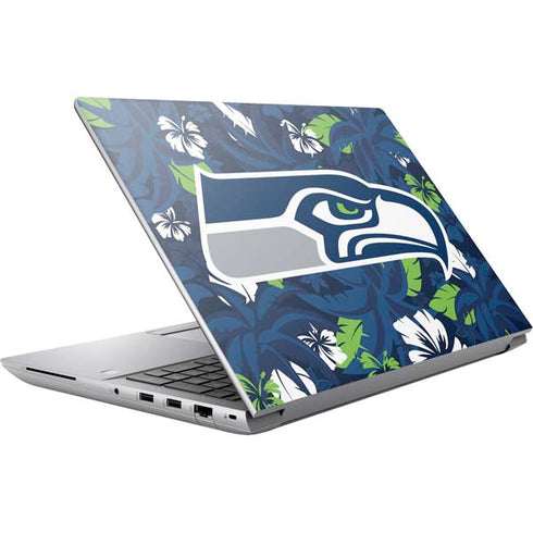 NFL Seattle Seahawks Tropical Print HP ZBook Fury 16 G10 Skin