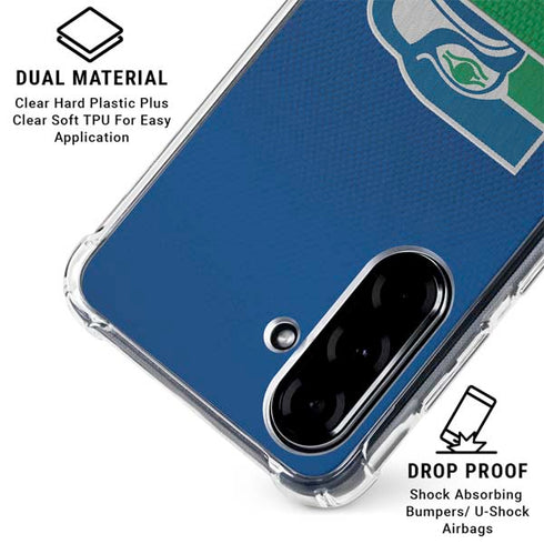 NFL Seattle Seahawks Vintage Galaxy A36 5G Clear Case