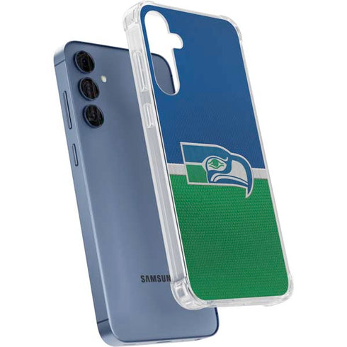 NFL Seattle Seahawks Vintage Galaxy A55 5G Clear Case
