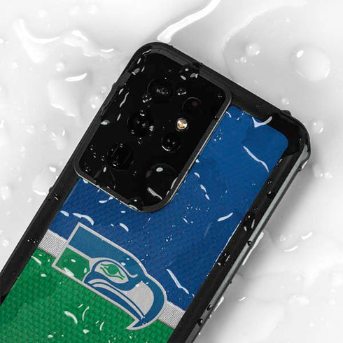 NFL Seattle Seahawks Vintage Galaxy S24 Ultra Waterproof Case
