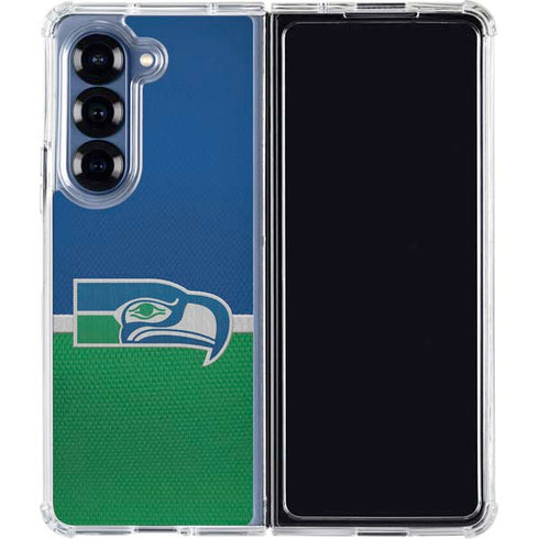 NFL Seattle Seahawks Vintage Galaxy Z Fold6 Clear Case