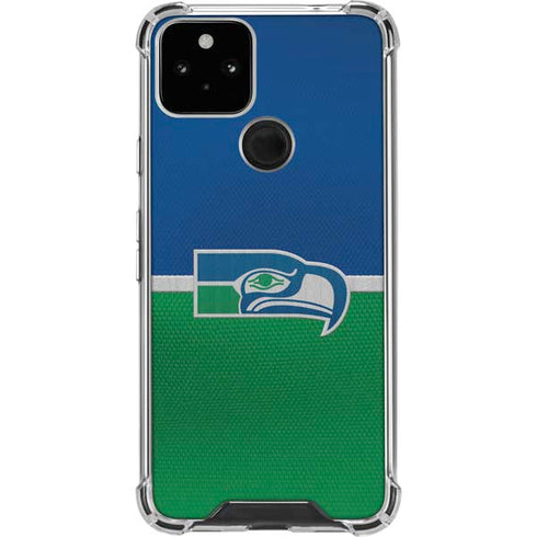 NFL Seattle Seahawks Vintage Google Pixel 5 Clear Case
