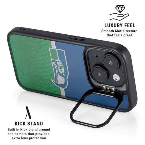NFL Seattle Seahawks Vintage iPhone 14 Plus Kickstand Case