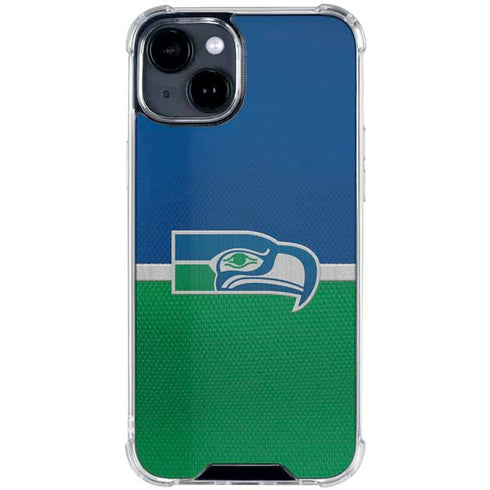 NFL Seattle Seahawks Vintage iPhone 15 Clear Case