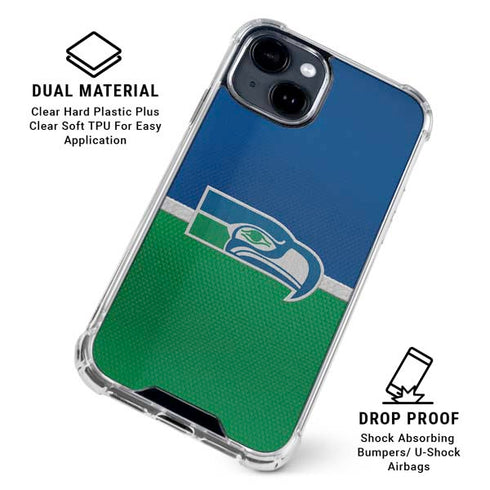 NFL Seattle Seahawks Vintage iPhone 15 Clear Case