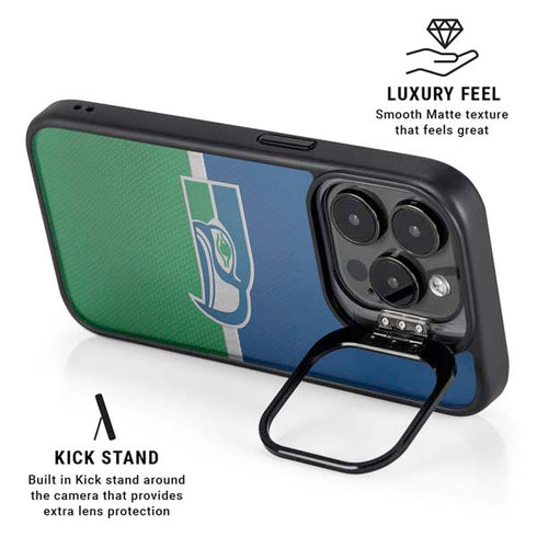 NFL Seattle Seahawks Vintage iPhone 15 Pro Max Kickstand Case