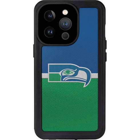 NFL Seattle Seahawks Vintage iPhone 15 Pro Waterproof Case