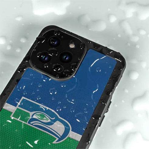 NFL Seattle Seahawks Vintage iPhone 15 Pro Waterproof Case