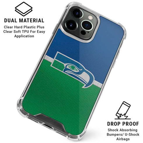 NFL Seattle Seahawks Vintage iPhone 16 Pro Max Clear Case