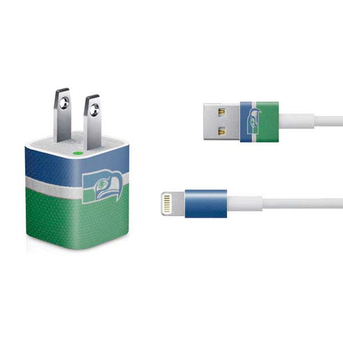 NFL Seattle Seahawks Vintage iPhone Charger (5W USB) Skin
