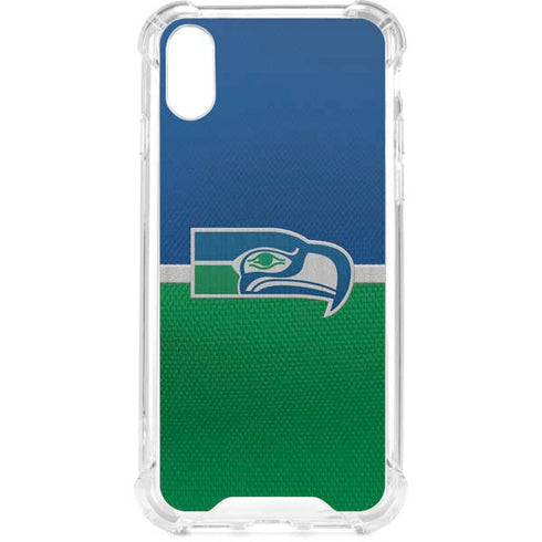 NFL Seattle Seahawks Vintage iPhone XS Clear Case