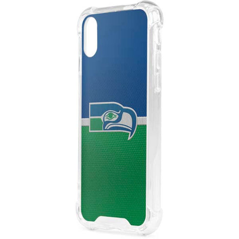 NFL Seattle Seahawks Vintage iPhone XS Clear Case