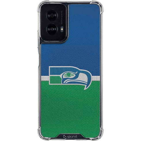 NFL Seattle Seahawks Vintage Moto G Power 5G (2024) Clear Case