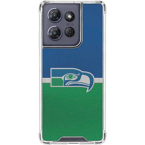 NFL Seattle Seahawks Vintage Moto G Power 5G (2025) Clear Case
