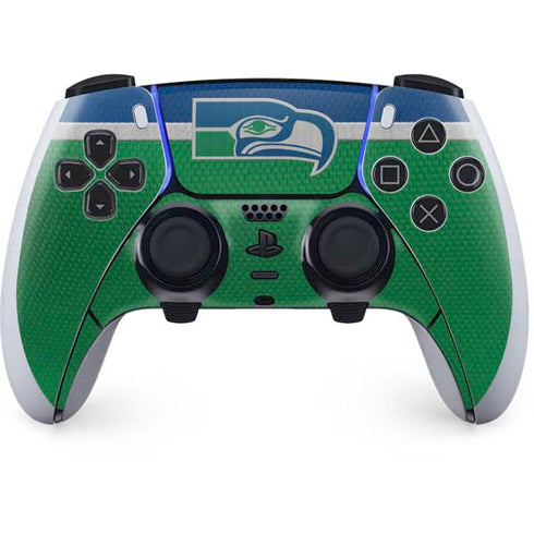 NFL Seattle Seahawks Vintage PS5 DualSense Edge Pro Controller Skin