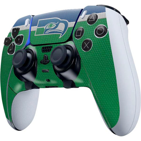 NFL Seattle Seahawks Vintage PS5 DualSense Edge Pro Controller Skin