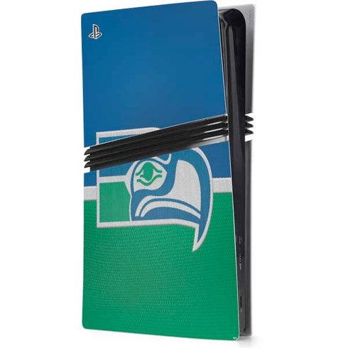 NFL Seattle Seahawks Vintage PS5 Pro Console Skin