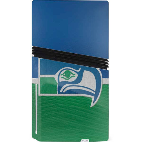 NFL Seattle Seahawks Vintage PS5 Pro Disk Console Skin