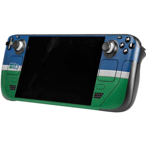 NFL Seattle Seahawks Vintage Steam Deck Handheld Gaming Computer OLED Skin