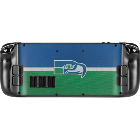 NFL Seattle Seahawks Vintage Steam Deck Handheld Gaming Computer OLED Skin