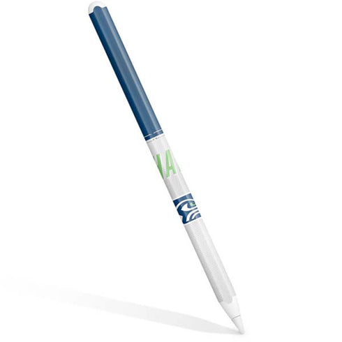 NFL Seattle Seahawks White Striped Apple Pencil (2nd Gen 2019) Skin