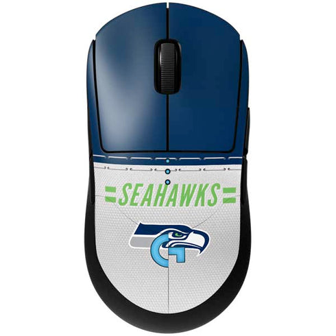 NFL Seattle Seahawks White Striped G Pro Wireless Gaming Mouse Skin