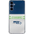 NFL Seattle Seahawks White Striped Galaxy A35 5G Clear Case