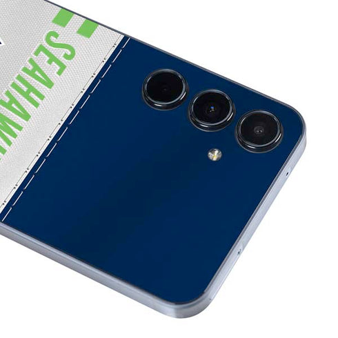 NFL Seattle Seahawks White Striped Galaxy A35 5G Skin
