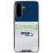 NFL Seattle Seahawks White Striped Galaxy A36 5G Clear Case