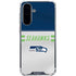 NFL Seattle Seahawks White Striped Galaxy A36 5G Clear Case