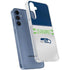 NFL Seattle Seahawks White Striped Galaxy A55 5G Clear Case