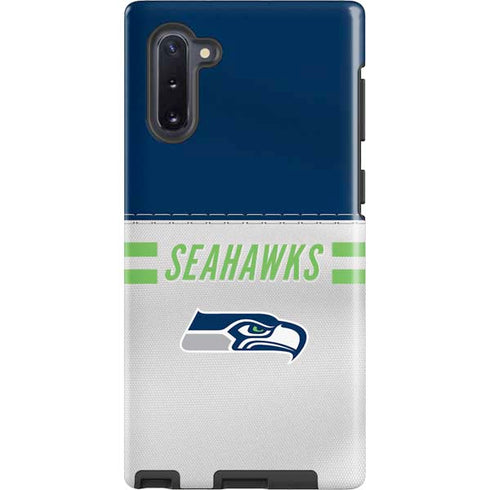 NFL Seattle Seahawks White Striped Galaxy Note 10 Pro Case