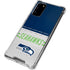 NFL Seattle Seahawks White Striped Galaxy Note20 5G Clear Case