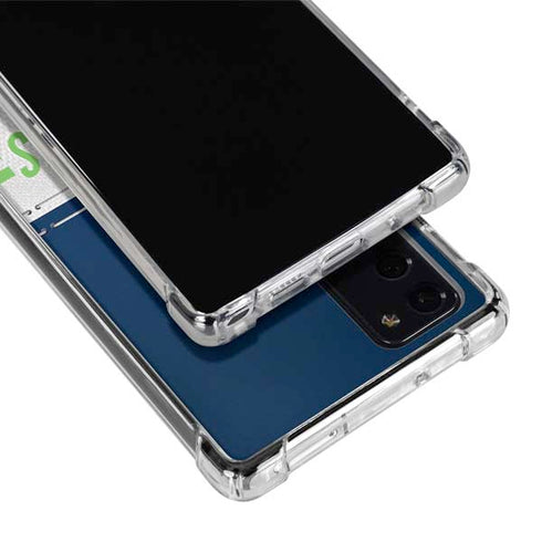 NFL Seattle Seahawks White Striped Galaxy Note20 5G Clear Case