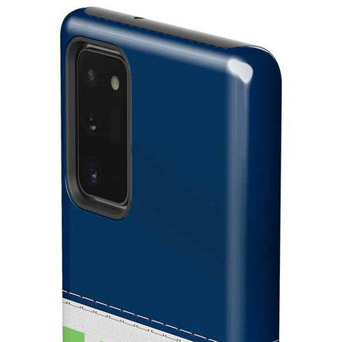 NFL Seattle Seahawks White Striped Galaxy Note20 5G Pro Case