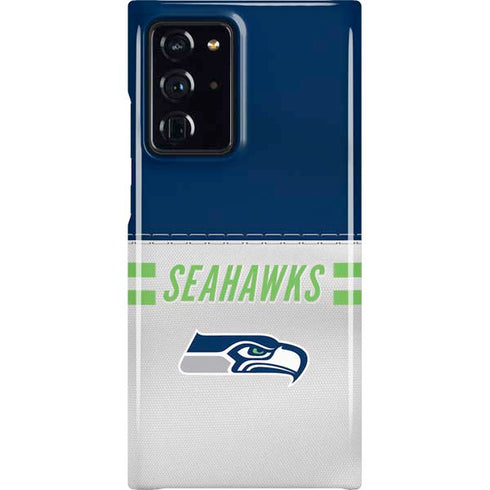NFL Seattle Seahawks White Striped Galaxy Note20 Ultra 5G Lite Case