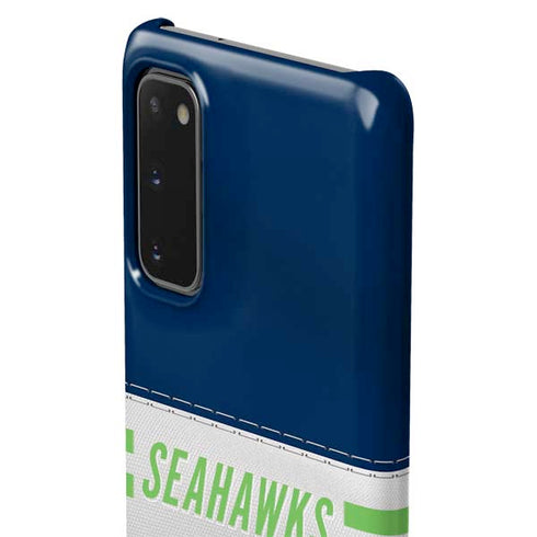 NFL Seattle Seahawks White Striped Galaxy S20 Lite Case