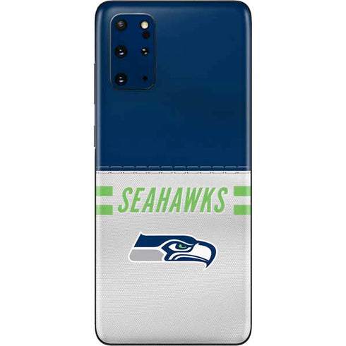 NFL Seattle Seahawks White Striped Galaxy S20 Plus Skin